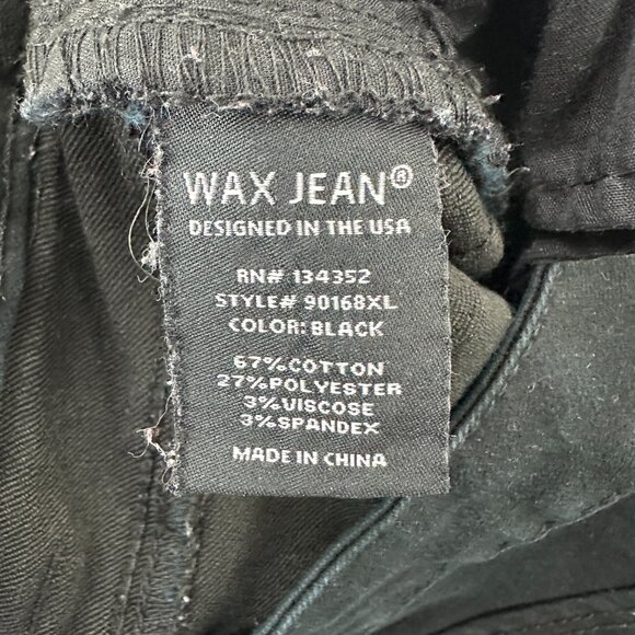 Wax Jeans Skinny Women's size 14 Black Denim Jeans - Picture 4 of 5